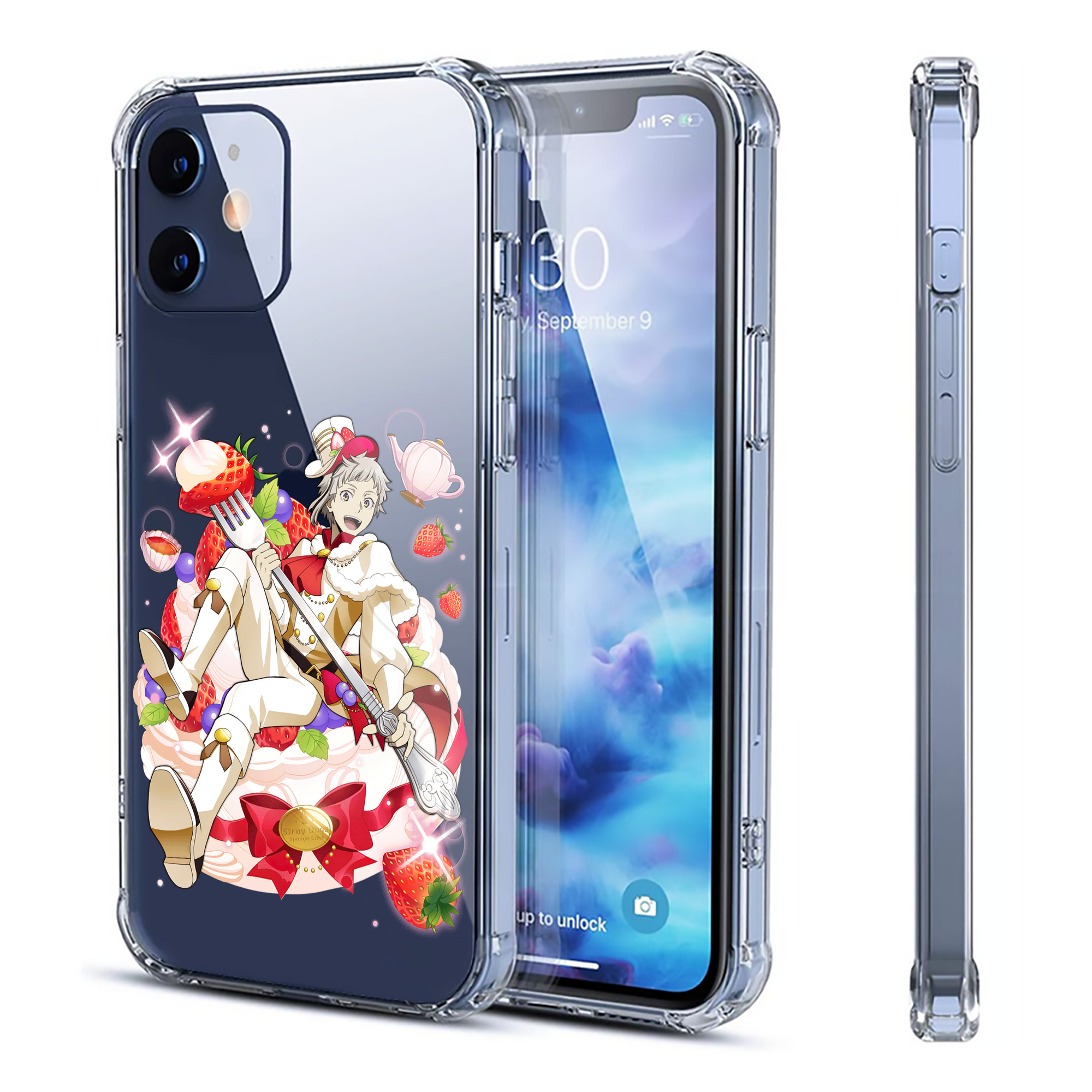 （画像用） 文豪ストレイドッグス Bungo Stray Dogs 【iPhone 12シリーズ対応】透明スマホケース（クリアソフトケース）